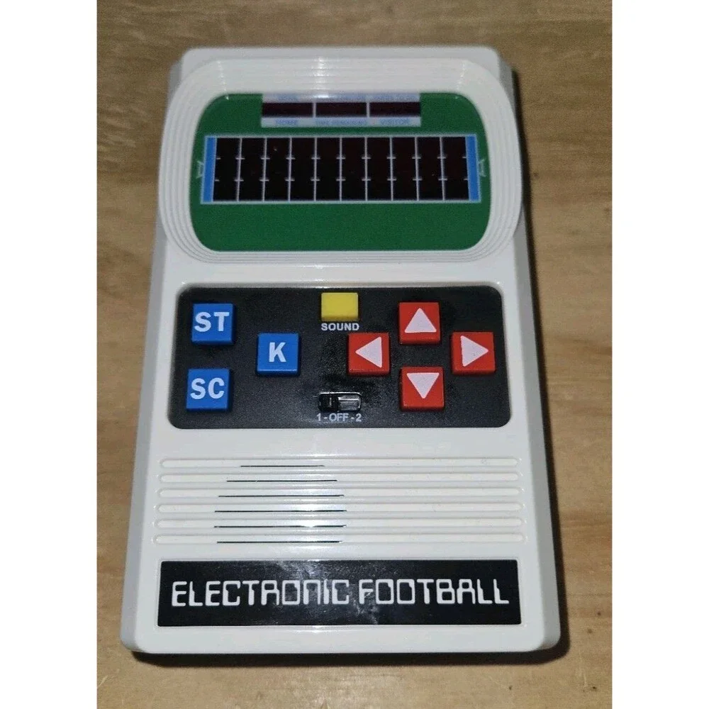 Basic Fun Mattel Retro Electronic Football Handheld Game White Tested Works
